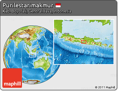 Physical Location Map of Purilestarimakmur