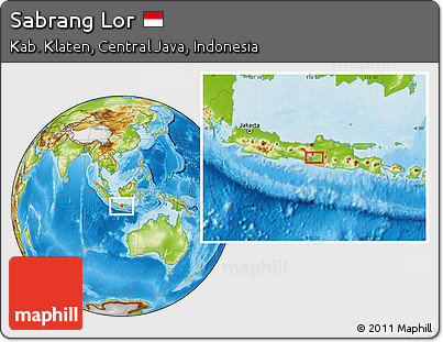 Physical Location Map of Sabrang Lor