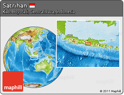 Physical Location Map of Satrihan