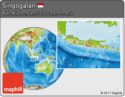 Physical Location Map of Singogalan
