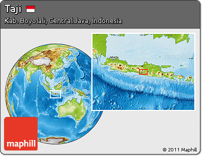 Physical Location Map of Taji