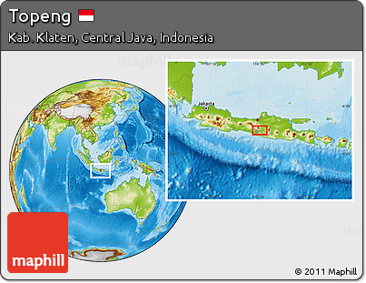 Physical Location Map of Topeng