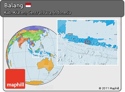 Political Location Map of Balang