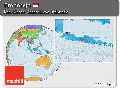 Political Location Map of Brodorejo