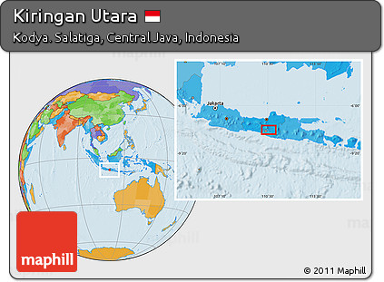 Political Location Map of Kiringan Utara