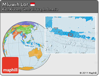 Political Location Map of Mluwih Lor