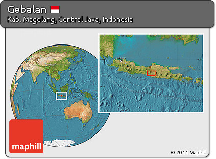 Satellite Location Map of Gebalan