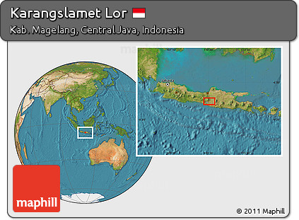Satellite Location Map of Karangslamet Lor