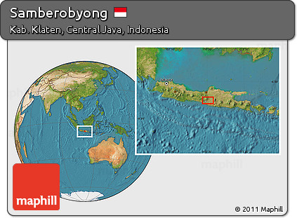 Satellite Location Map of Samberobyong