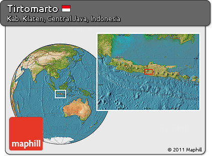 Satellite Location Map of Tirtomarto