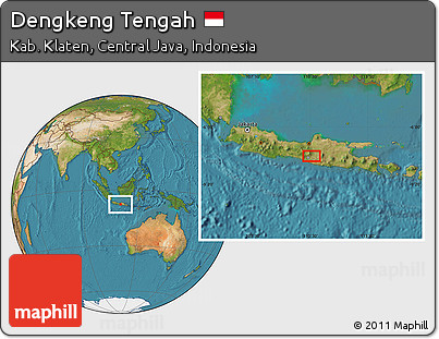 Satellite Location Map of Dengkeng Tengah
