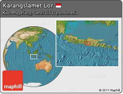 Satellite Location Map of Karangslamet Lor