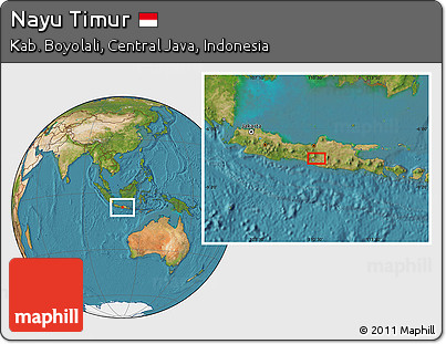 Satellite Location Map of Nayu Timur