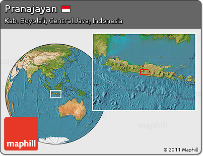 Satellite Location Map of Pranajayan