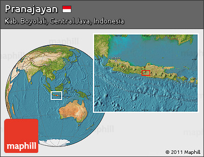 Satellite Location Map of Pranajayan