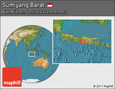 Satellite Location Map of Sumiyang Barat