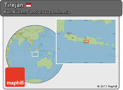 Savanna Style Location Map of Tirejan