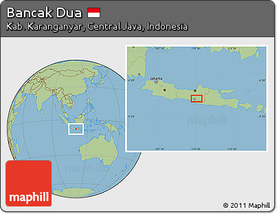 Savanna Style Location Map of Bancak Dua