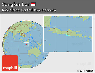 Savanna Style Location Map of Sungkur Lor