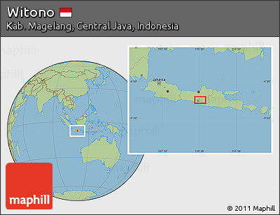 Savanna Style Location Map of Witono