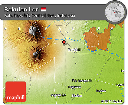 Physical Map of Bakulan Lor