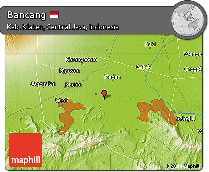 Physical Map of Bancang