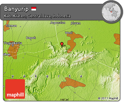 Physical Map of Banyurip