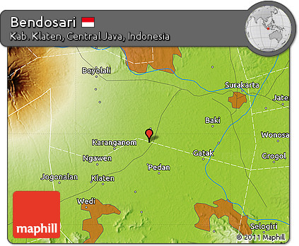 Physical Map of Bendosari