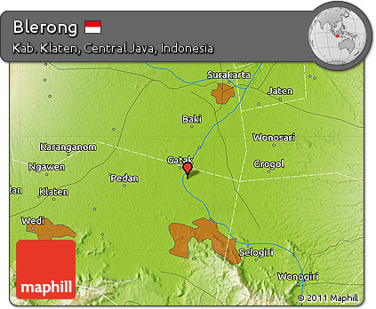 Physical Map of Blerong
