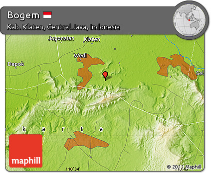 Physical Map of Bogem