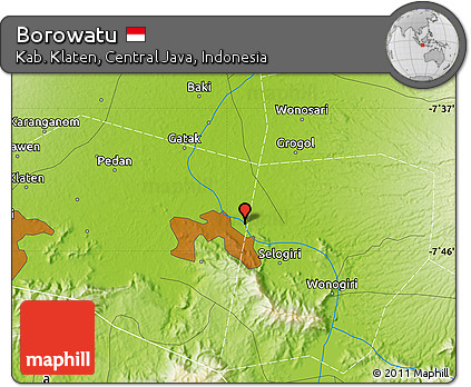 Physical Map of Borowatu