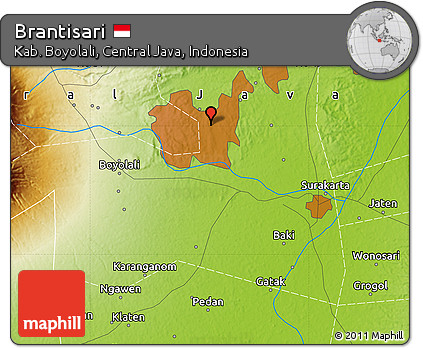 Physical Map of Brantisari