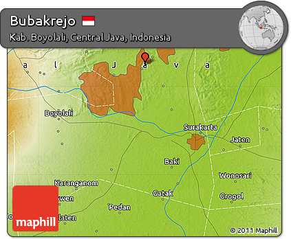 Physical Map of Bubakrejo