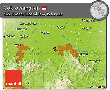 Physical Map of Cokrowangsan