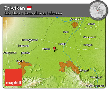 Physical Map of Criwikan