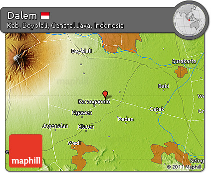 Physical Map of Dalem