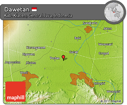 Physical Map of Dawetan