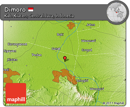 Physical Map of Dimoro