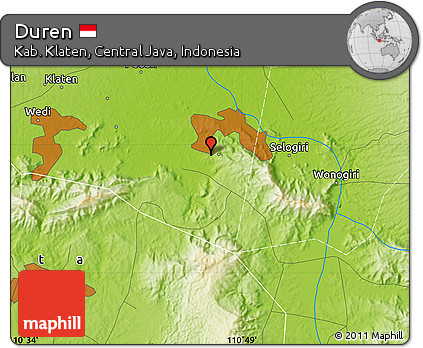 Physical Map of Duren