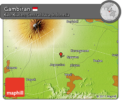 Physical Map of Gambiran