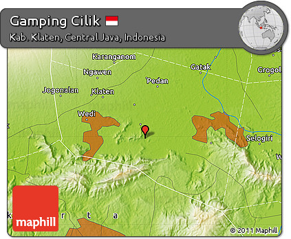 Physical Map of Gamping Cilik