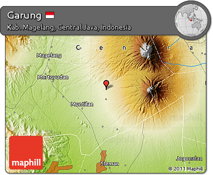 Physical Map of Garung