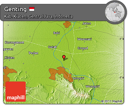 Physical Map of Genting