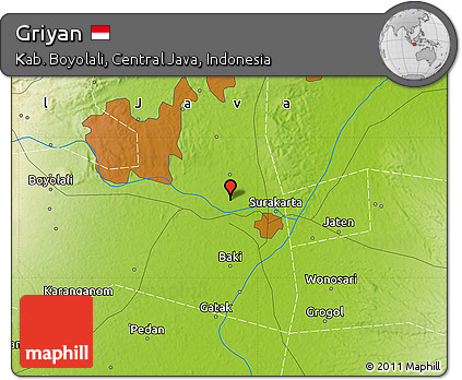 Physical Map of Griyan
