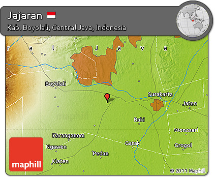 Physical Map of Jajaran