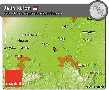 Physical Map of Jalin Kulon