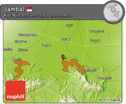 Physical Map of Jambal