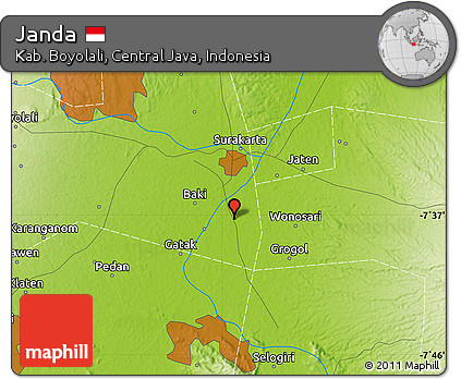 Physical Map of Janda