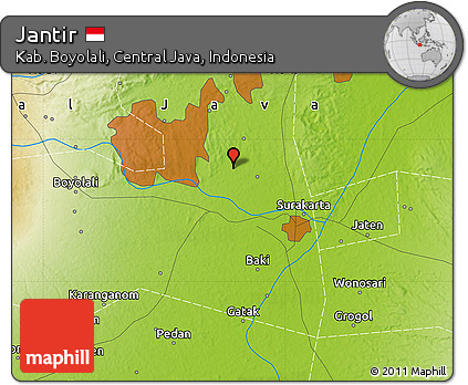 Physical Map of Jantir
