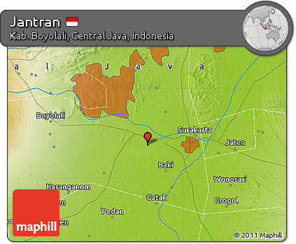 Physical Map of Jantran